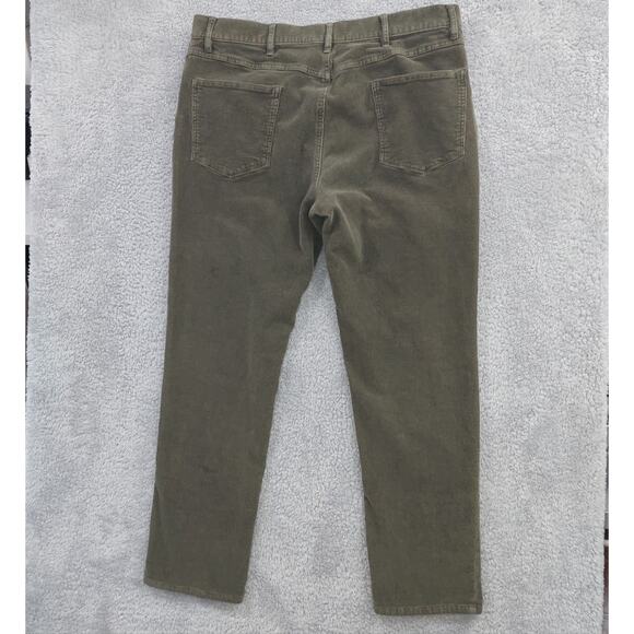 Jos. A Bank Pants Men's 38X32 Olive Corduroy Cotton Blend Tailored Fit Pockets - Picture 13 of 15